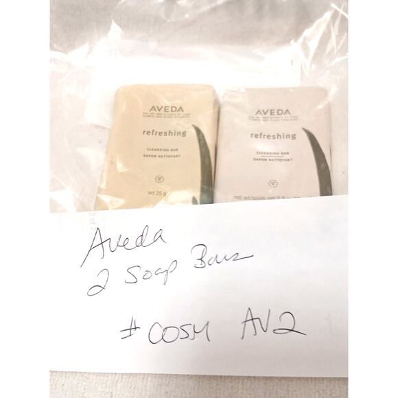 2pc AVEDA Refreshing Cleansing Bar Soap .9 oz 25g Lot of 2 Travel Guest Size - Picture 4 of 4